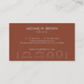 Terracotta Schmuckzubehör Körper Piercing Visitenkarte (Rückseite)