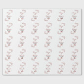 Terracotta schwarz rustikale spanisch Hochzeitspaa Geschenkpapier (Flach)