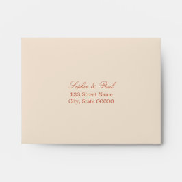 Terracotta Script selbstadressierte UAWG-Umschlag