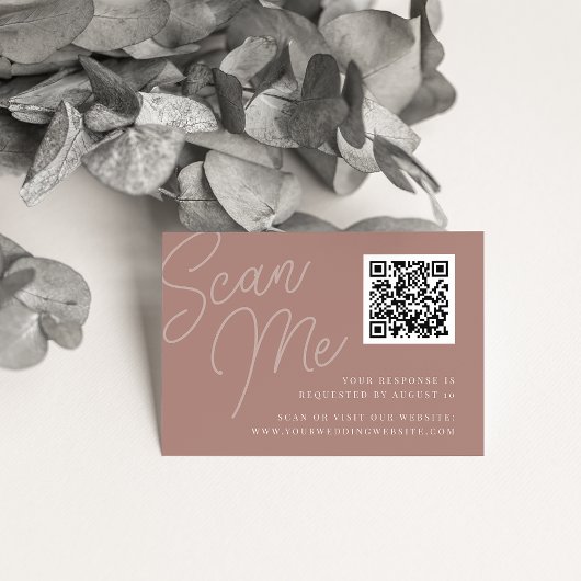 Terracotta | Script Watermark QR Code UAWG Begleitkarte