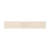 Terracotta Script Wedding Invitation Bly Band (Flach)