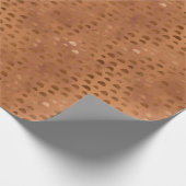Terracotta Shimmer Geometric Geschenkpapier (Ecke)