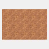 Terracotta Shimmer Geometric Geschenkpapier Set (Vorderseite 3)