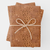 Terracotta Shimmer Geometric Geschenkpapier Set (Beispiel)