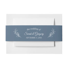 Terracotta Simple Boho Floral Wedding Einladungsbanderole