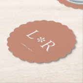 Terracotta | Simple Chic Couple Untersetzer (angewinkelt)