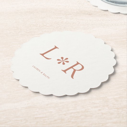 Terracotta | Simple Chic Couple Untersetzer (angewinkelt)