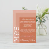 Terracotta Simple Script Wedding Dankeskarte (Stehend Vorderseite)