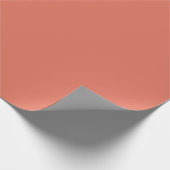 Terracotta Solid Color Geschenkpapier (Ecke)