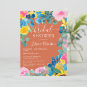 Terracotta Sommer Foto Einladung (Stehend Vorderseite)