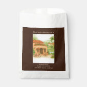 Terracotta Spanish Hacienda Hochzeit in Urlaubsort Geschenktütchen (Vorderseite)