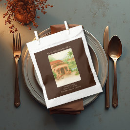 Terracotta Spanish Hacienda Hochzeit in Urlaubsort Geschenktütchen