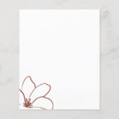 Terracotta Special Vielen Dank Name Datum Budget Flyer (Hinten)