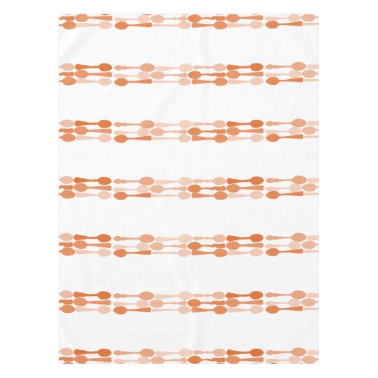 Terracotta-Spoon-Muster - benutzerdefinierter Farb Tischdecke (Vorderseite)