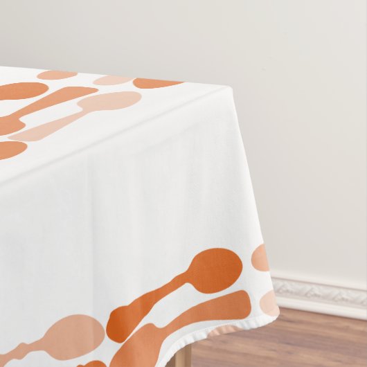 Terracotta-Spoon-Muster - benutzerdefinierter Farb Tischdecke (Beispiel)