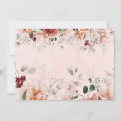 Terracotta Spring Herbst Probe Einladung (Rückseite)