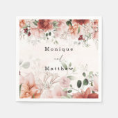 Terracotta Spring Herbst Rustikale Hochzeit Serviette (Vorderseite)