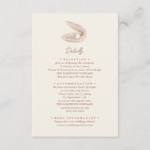 Terracotta Starfish Beach Hochzeit in Urlaubsort Begleitkarte (Vorderseite)