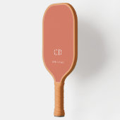 Terracotta stausty earth monogram initials name pickleball schläger (Links)