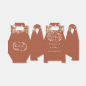 Terracotta String Lights Floral Wedding Geschenkschachtel (Ungefaltet)