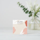 Terracotta Stud Earring Juwelier Display Quadratische Visitenkarte (Stehend Vorderseite)