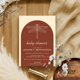 Terracotta Summer Fall Dragonfly Einladung