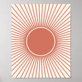 Terracotta sunburg poster (Vorne)