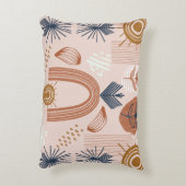 Terracotta Sunrise: Boho Harmony, Blush Pink Dekokissen (Rückseite(Vertikal))
