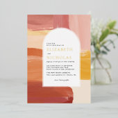 Terracotta Sunrise | Einladung von Boho (Stehend vorne)