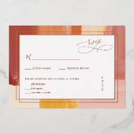 Terracotta Sunrise | HochzeitsrSVP Folieneinladung