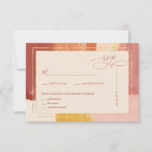 Terracotta Sunrise | HochzeitsrSVP RSVP Karte (Vorderseite)