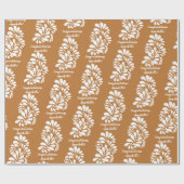 Terracotta talavera Mexican fiesta personalisiert Geschenkpapier (Flach)