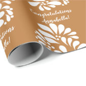 Terracotta talavera Mexican fiesta personalisiert Geschenkpapier (Rolleneckpunkt)