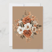 Terracotta Taupe Einladung (Rückseite)