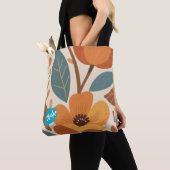 Terracotta & Teal Autumn pattern Tasche (Von Nahem)