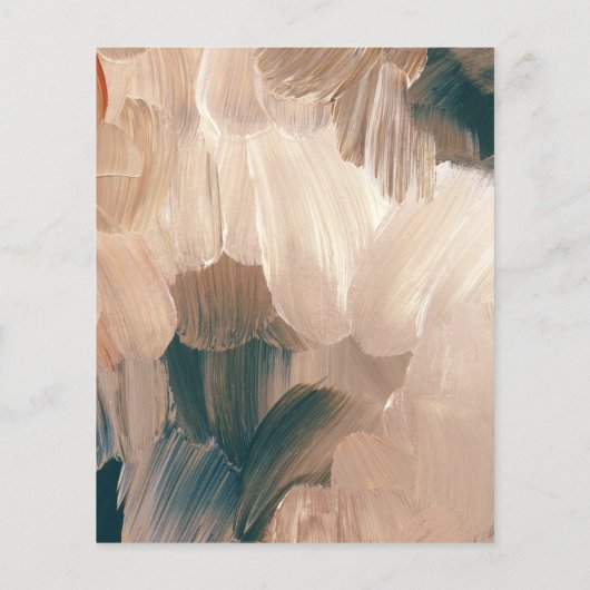 Terracotta teal painterly modern stylish wedding (Rückseite)