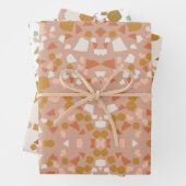 Terracotta Terrazzo Packpapier Geschenkpapier Set (Beispiel)