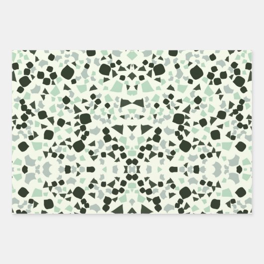 Terracotta Terrazzo Packpapier Geschenkpapier Set (Vorderseite 3)