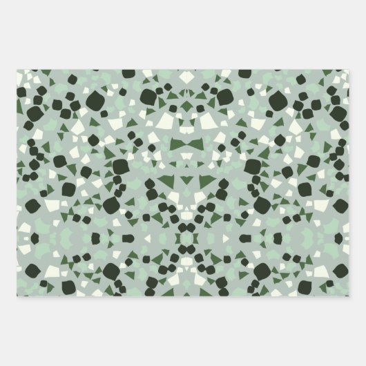 Terracotta Terrazzo Packpapier Geschenkpapier Set (Vorderseite 2)