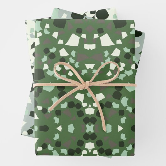 Terracotta Terrazzo Packpapier Geschenkpapier Set (Beispiel)