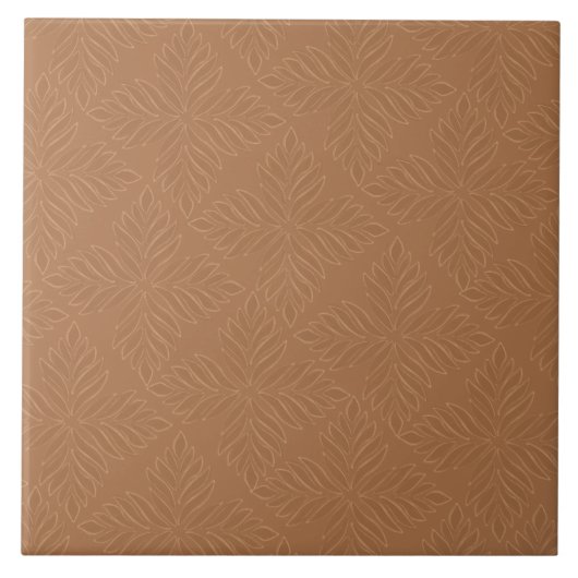 Terracotta Textur Moderne Minimalistisch Fliese (Vorderseite)