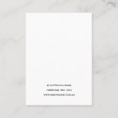 TERRACOTTA-TEXTURE-EARRING-ANZEIGE FÜR MARBLE STON VISITENKARTE (Rückseite)