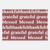 Terracotta Thanksgiving Geschenkpapier Set (Vorderseite 2)