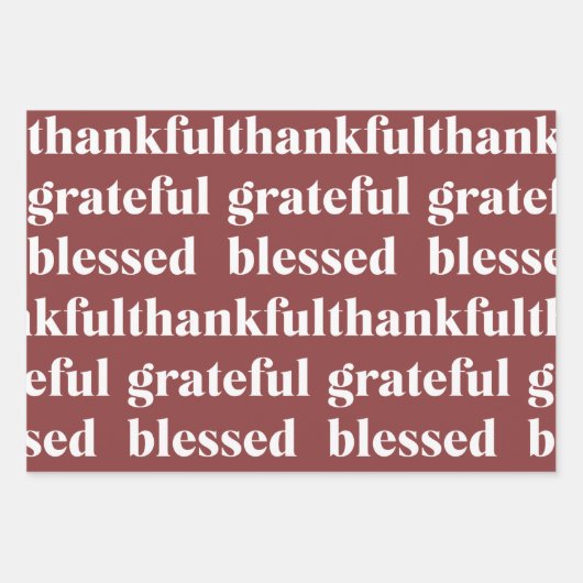 Terracotta Thanksgiving Geschenkpapier Set (Vorderseite 2)