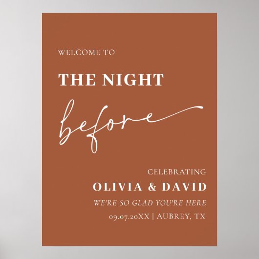 Terracotta - The Night Before Probe Dinner Poster (Vorne)