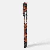 Terracotta Tile Folk Art iPhone 15 Pro Case - Indi (Rückseite / Links)