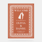 Terracotta Tile Wedeldisplay Acrylschild (Vorderseite)