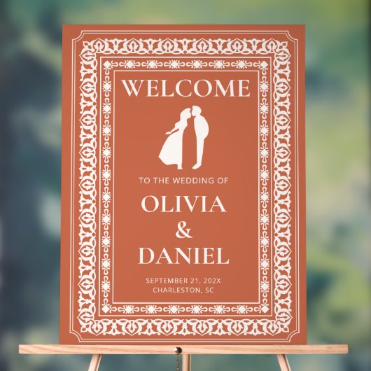 Terracotta Tile Wedeldisplay Acrylschild (Neutral)