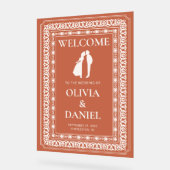 Terracotta Tile Wedeldisplay Acrylschild (Winkel)