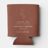 Terracotta Tiny Blume Classic Wedding Dosenkühler (Rückseite)